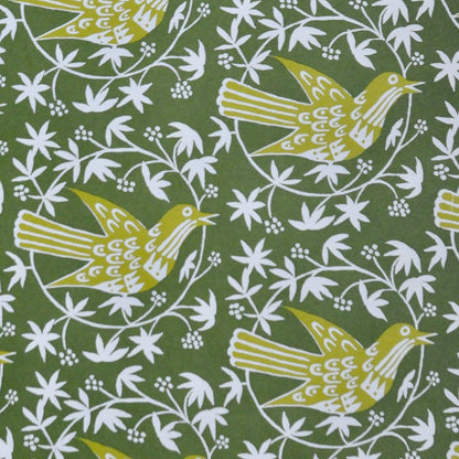 Cambridge Imprint Sheet Patterned Paper Songbird Moss