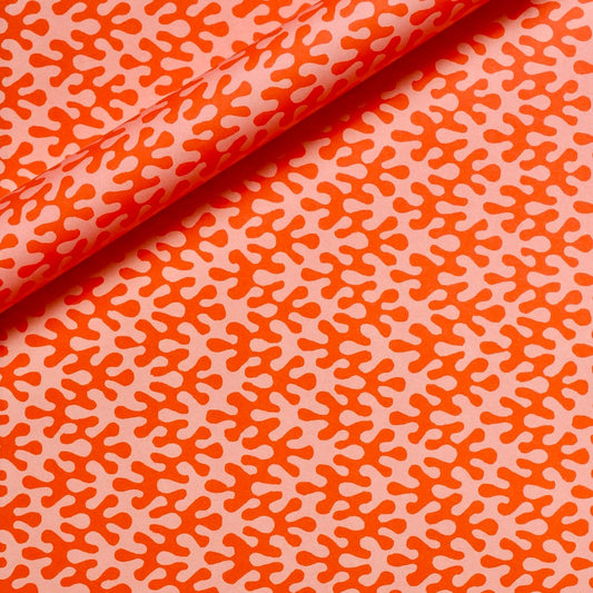 Cambridge Imprint Sheet Patterned Paper Kelp Tangerine