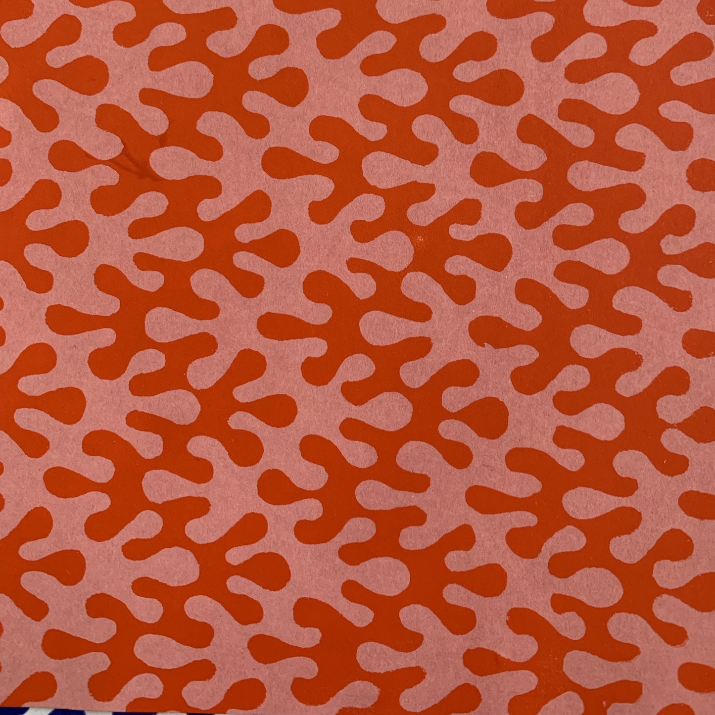 Cambridge Imprint Sheet Patterned Paper Kelp Tangerine