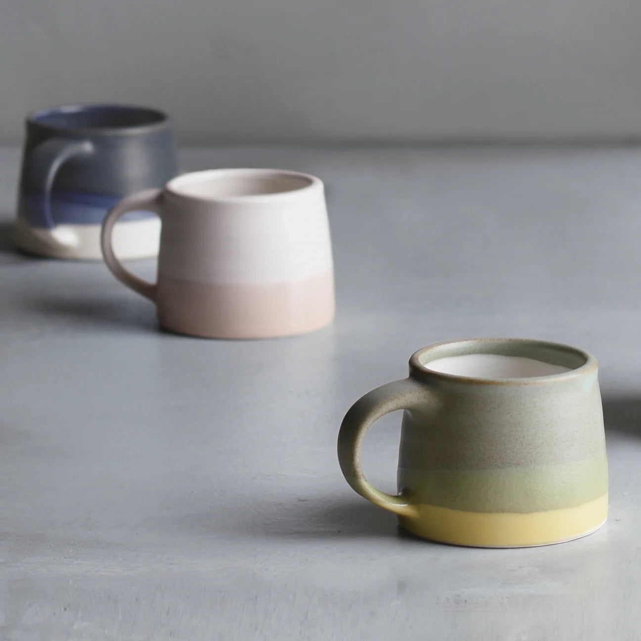 Kinto Mug Moss Green x Yellow 110ml