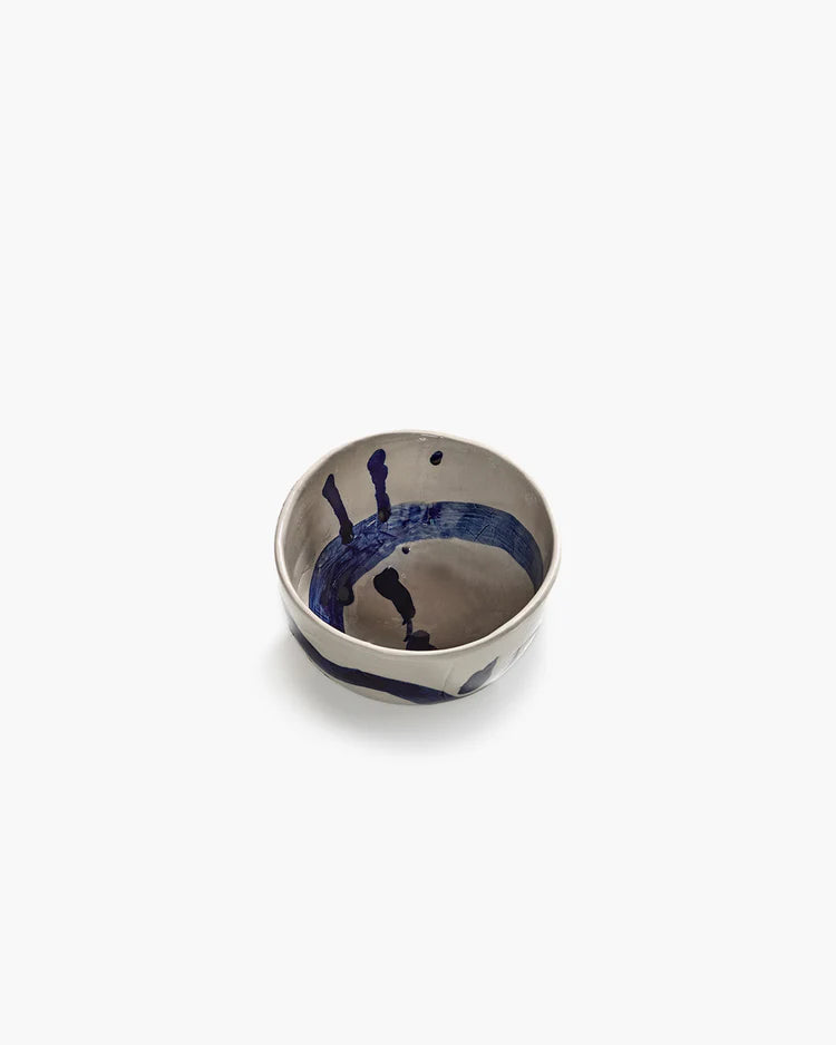 Breakfast bowl beige - blue Sophia