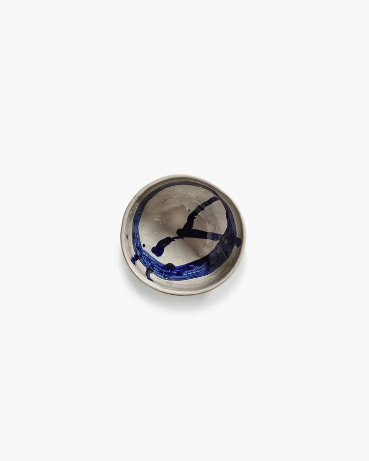 Breakfast bowl beige - blue Sophia