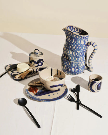 Ceramic jug blue Charly