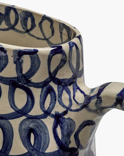 Ceramic jug blue Charly