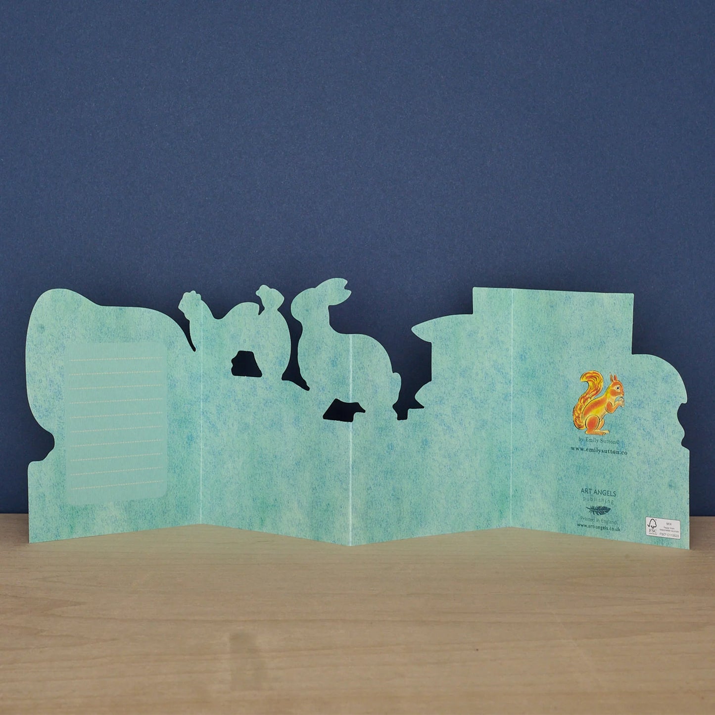 Tin Toys, Polar Bear To Elephant Die Cut die-cut card by Emily Sutton