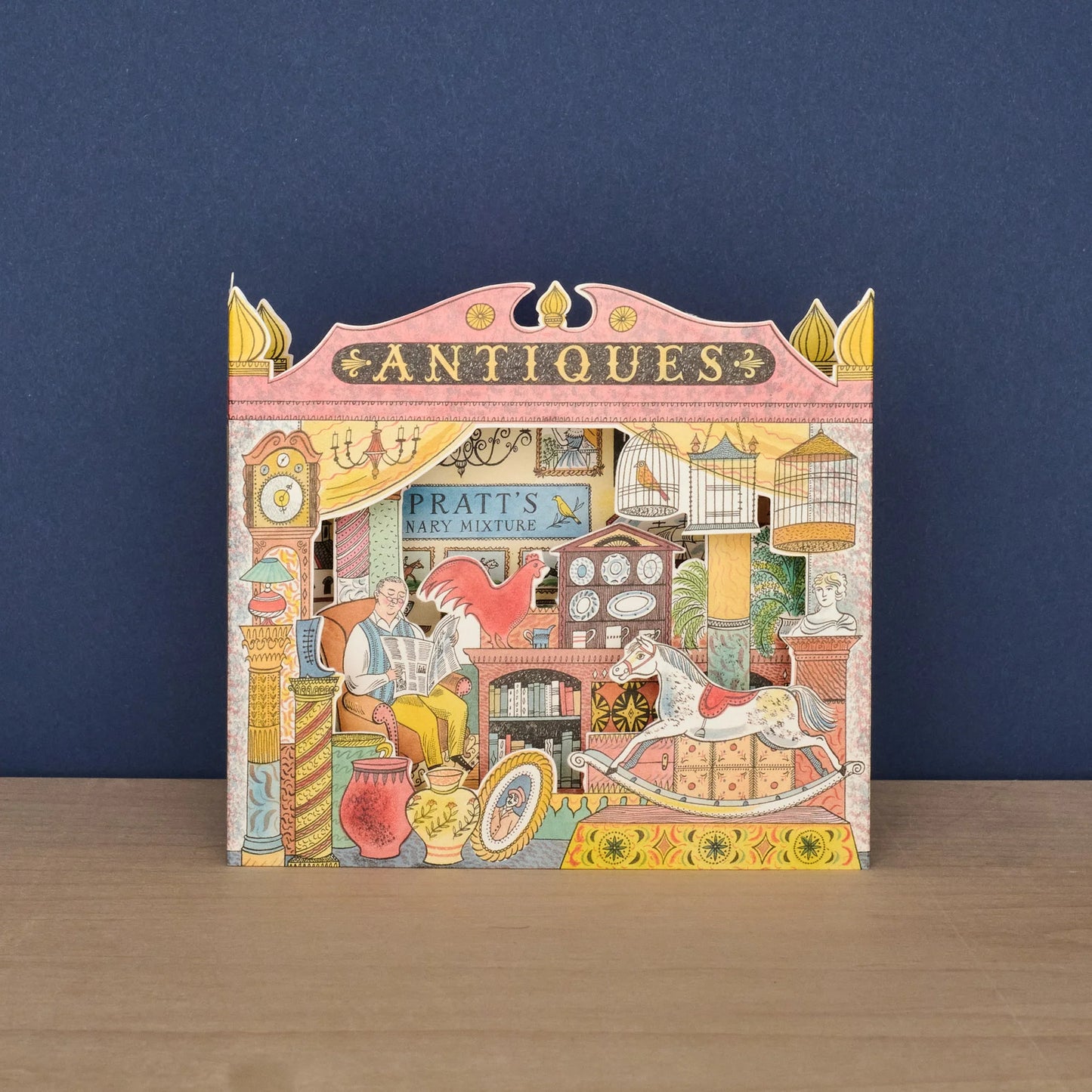 Antiques Shop Die Cut die-cut card by Emily Sutton