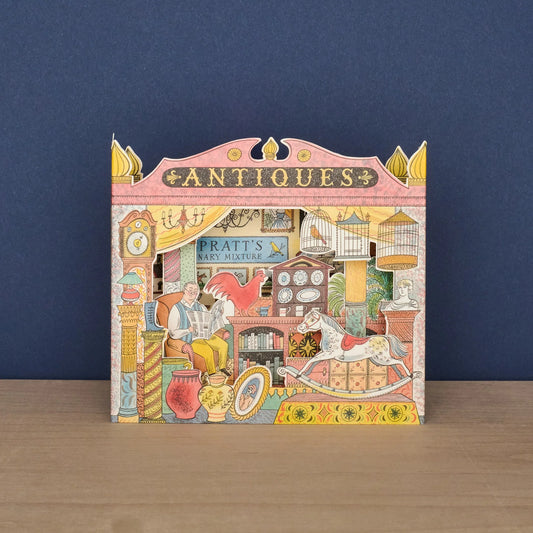 Antiques Shop Die Cut die-cut card by Emily Sutton