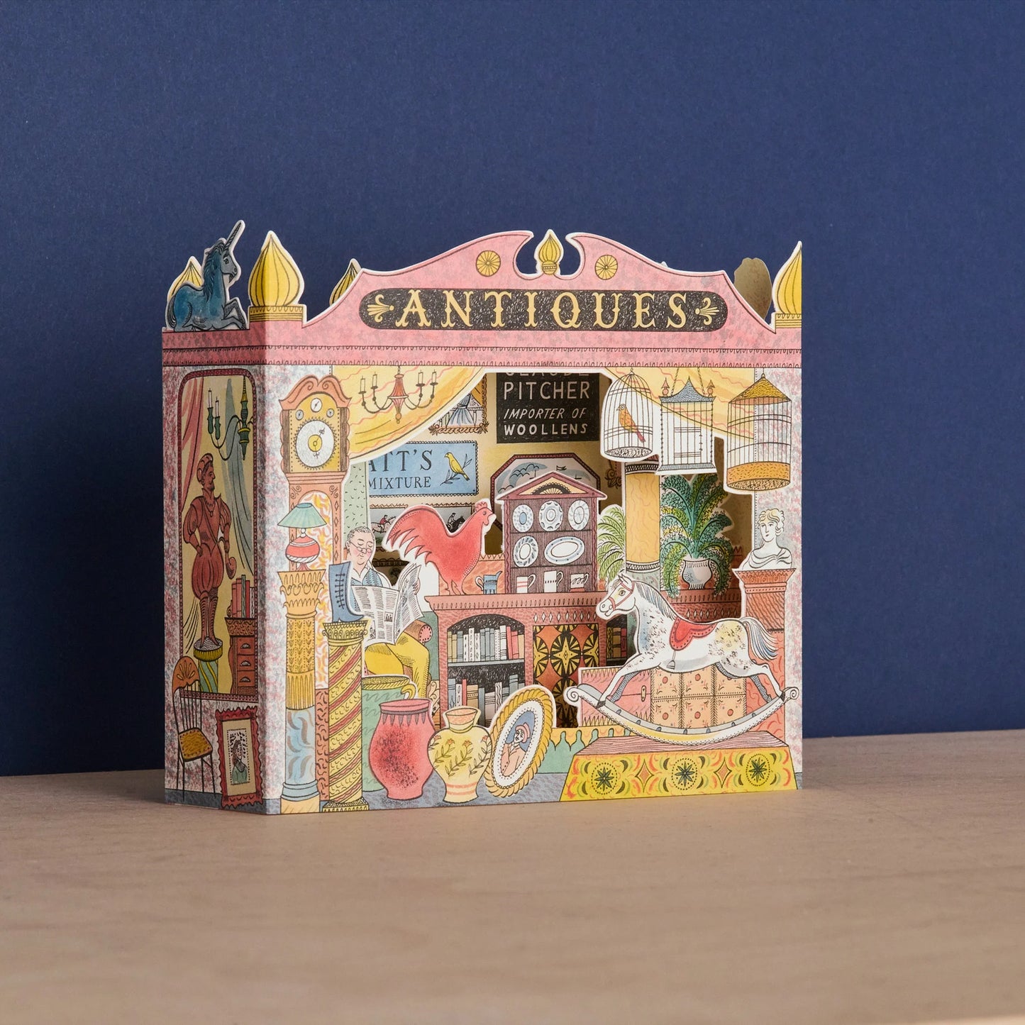 Antiques Shop Die Cut die-cut card by Emily Sutton