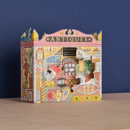 Antiques Shop Die Cut die-cut card by Emily Sutton