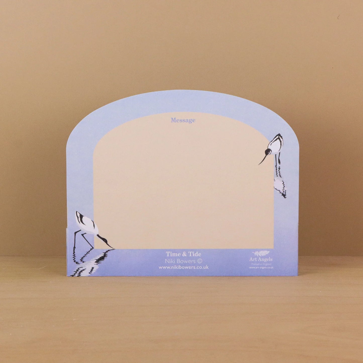 Time & Tide die-cut card by Niki Bowers