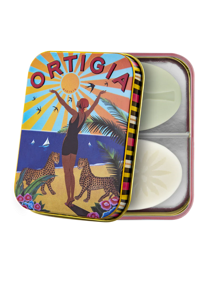 Ortigia Sicilia City Tin / 2X 25g Olive Oil Soaps