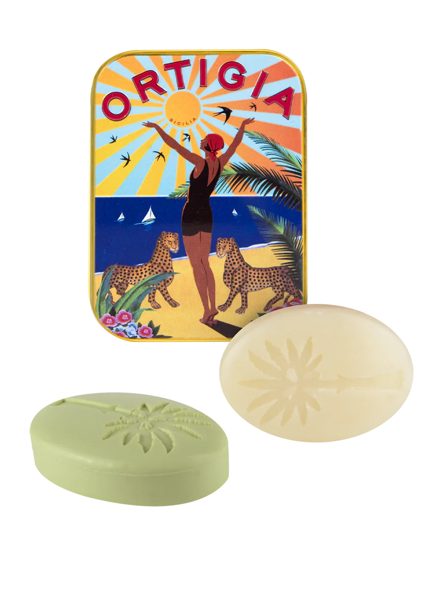 Ortigia Sicilia City Tin / 2X 25g Olive Oil Soaps