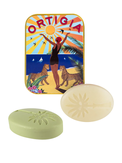 Ortigia Sicilia City Tin / 2X 25g Olive Oil Soaps