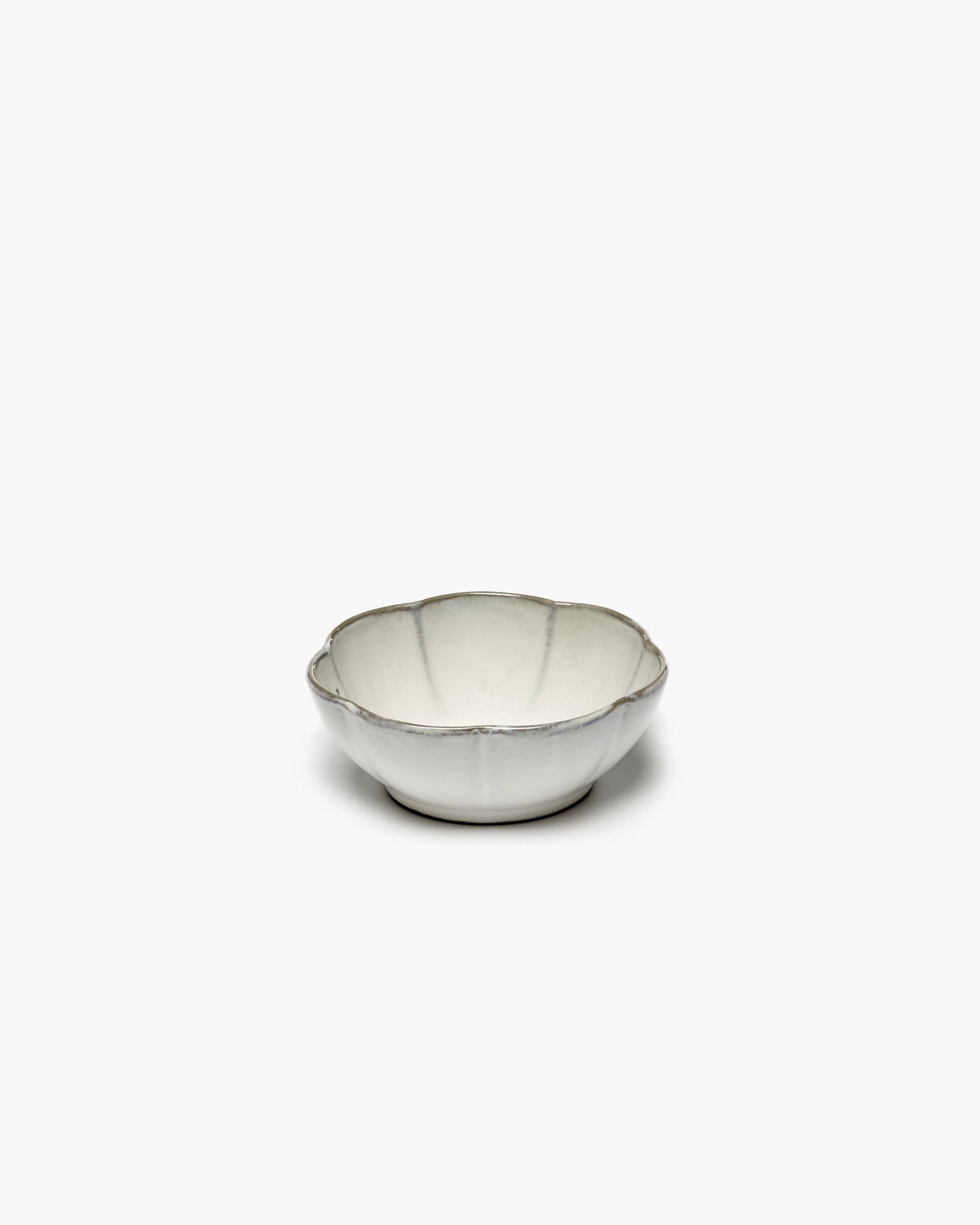 Serax Bowl ribbed L white Inku