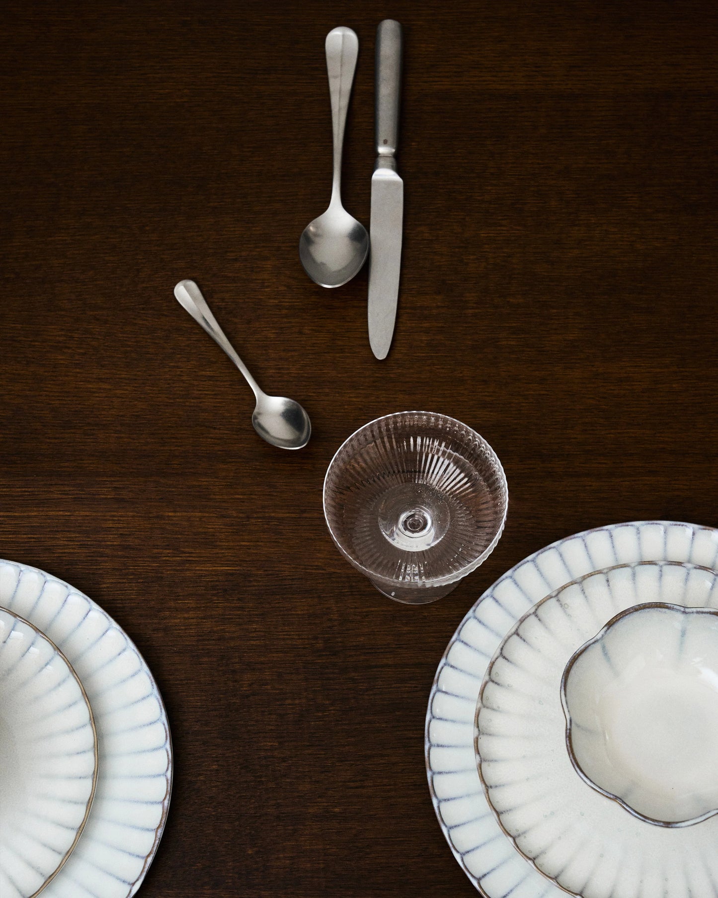 Serax Bowl ribbed L white Inku