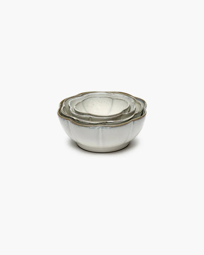 Serax Bowl ribbed S white Inku