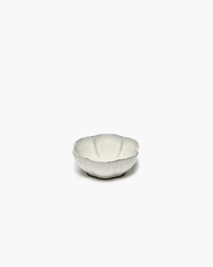 Serax Bowl ribbed M white Inku