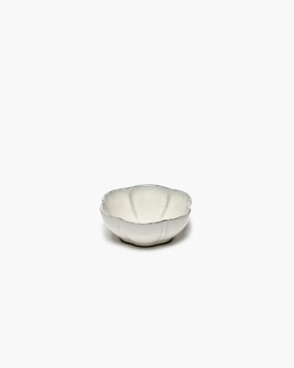 Serax Bowl ribbed M white Inku