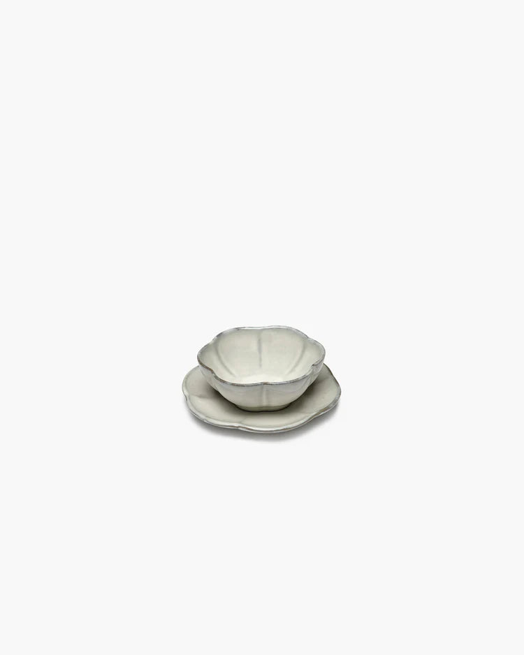 Serax Bowl ribbed M white Inku