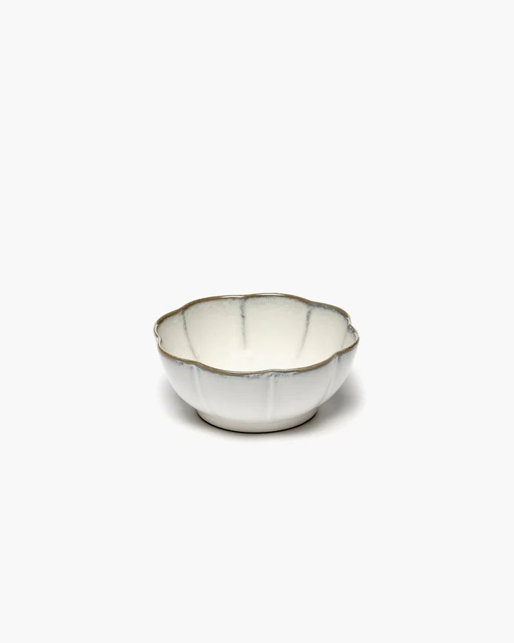 Serax Bowl ribbed XL white Inku