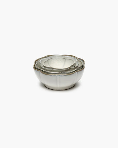 Serax Bowl ribbed XL white Inku