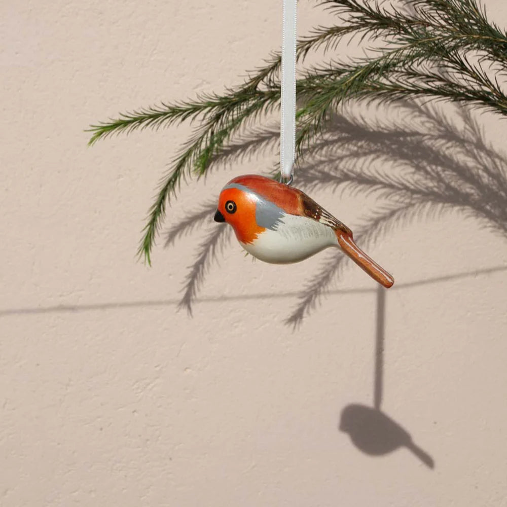 WOODEN ORNAMENT | ROBIN