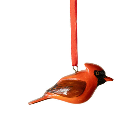 WOODEN ORNAMENT | RED CARDINAL