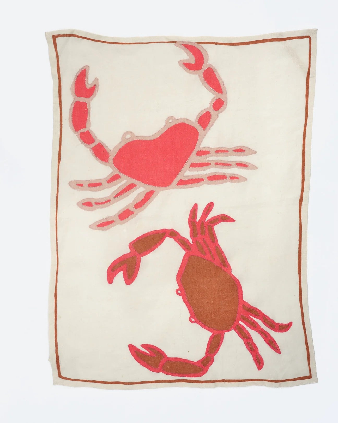 Amuse la Bouche Linen Tea Towel - Crab