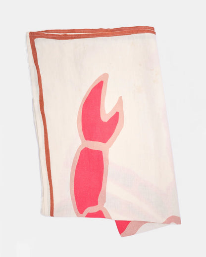 Amuse la Bouche Linen Tea Towel - Crab