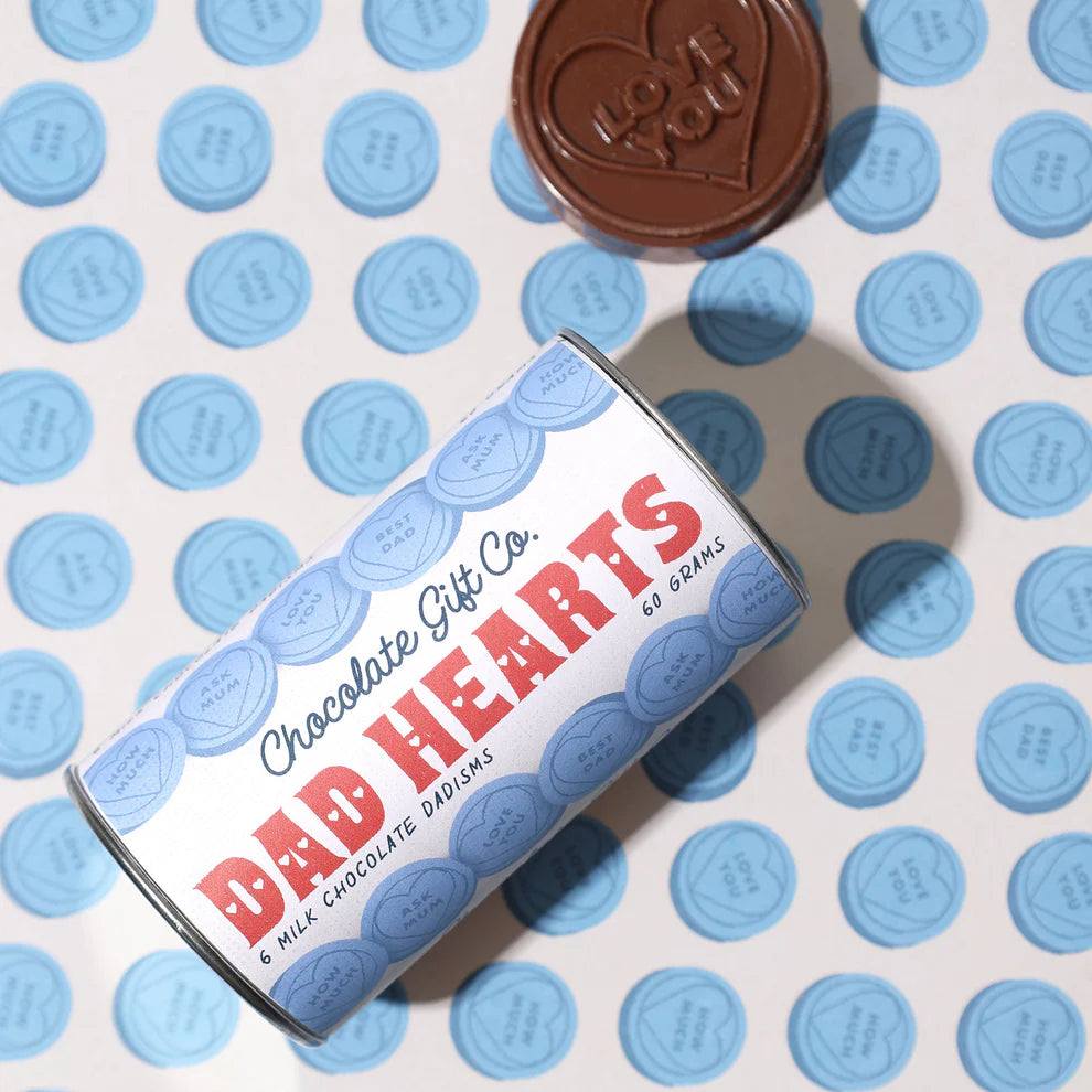 'Love You' Dad Hearts Chocolate