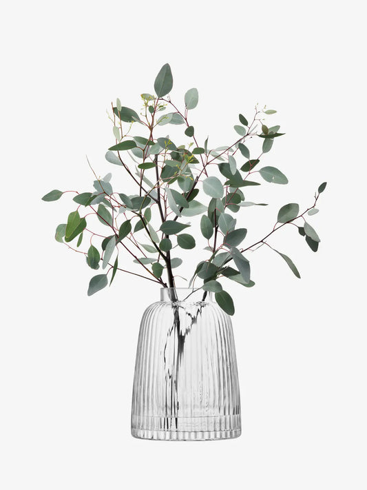 LSA Pleat Vase 26cm Clear