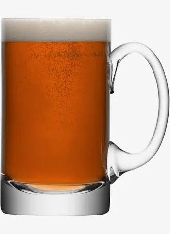 LSA Beer Tankard Straight 750ml Clear