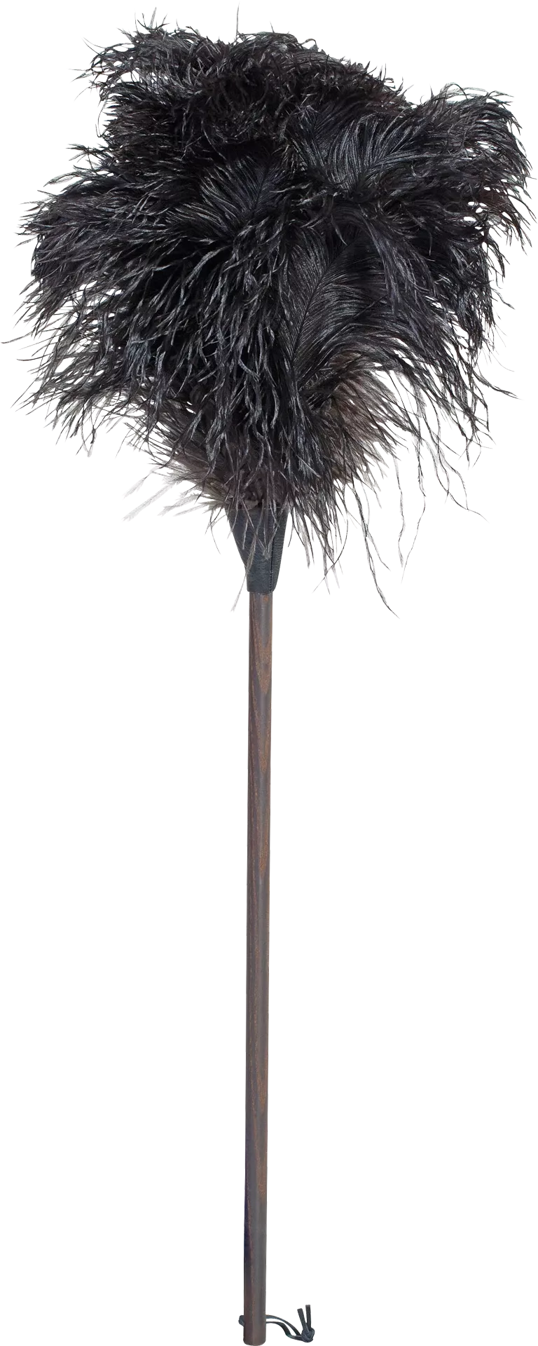 ostrich feather duster with dark grip 80cm*