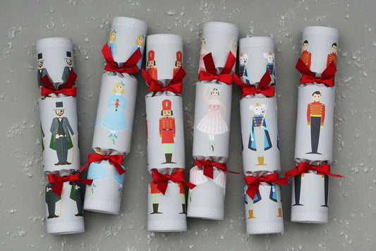 6 Luxury Christmas Crackers - Nutcracker Story