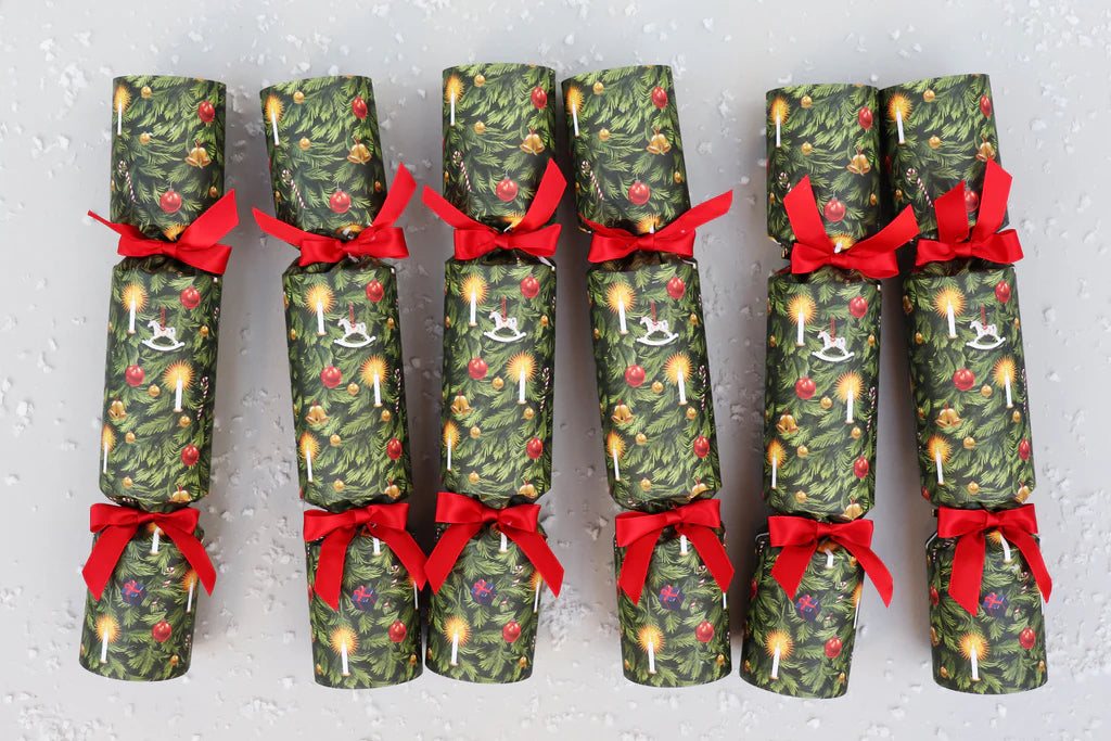 6 Luxury Christmas Crackers - Tree
