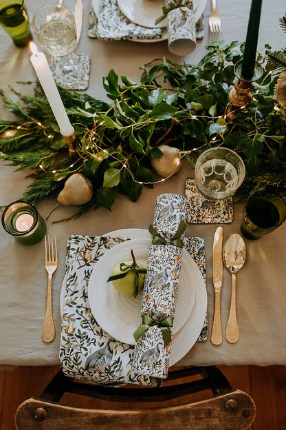 6 Luxury Christmas Crackers - Partridge