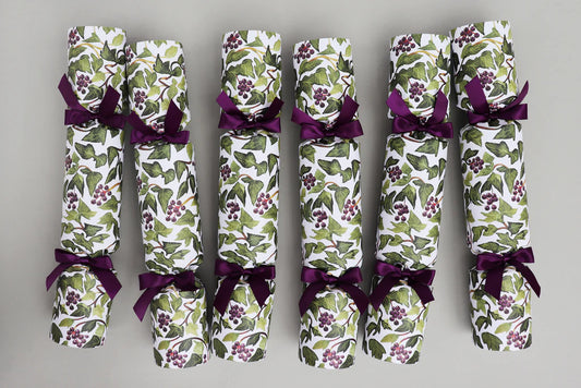 6 Luxury Christmas Crackers - Ivy