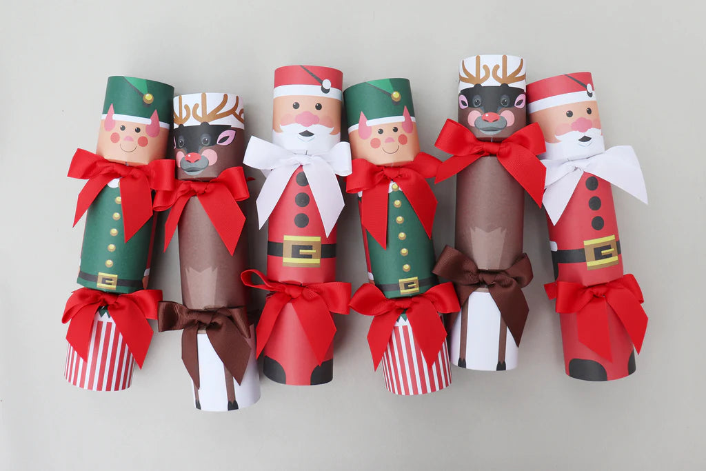 6 Luxury Christmas Crackers Small- North Pole Friends