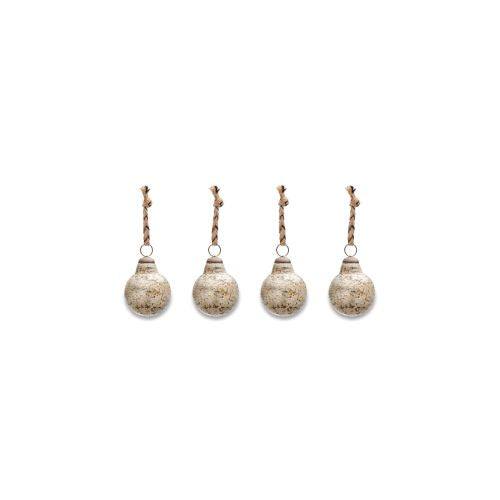 Round rustic gold bauble