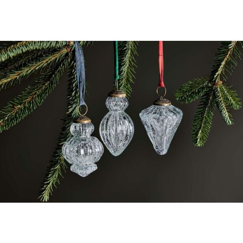 Clear Crackle Bauble