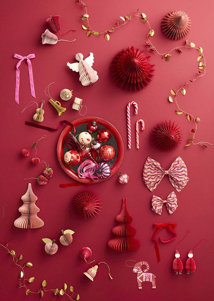Paper Bow Naya 20cm Scarlet/Gold