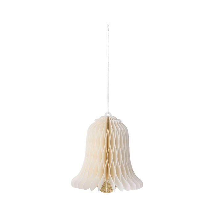 Honeycomb Bell 12cm Cream
