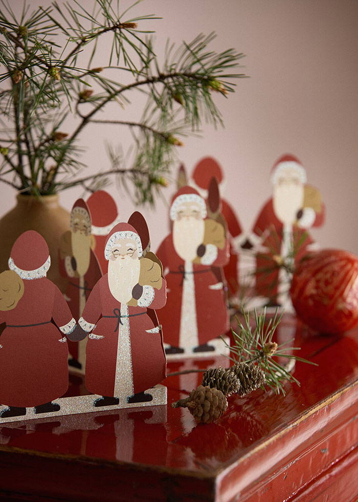 Table Garland Santa 70cm Ruby