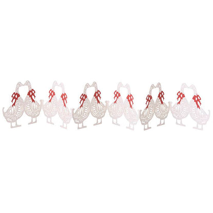 Table Garland 67cm Geese Off White