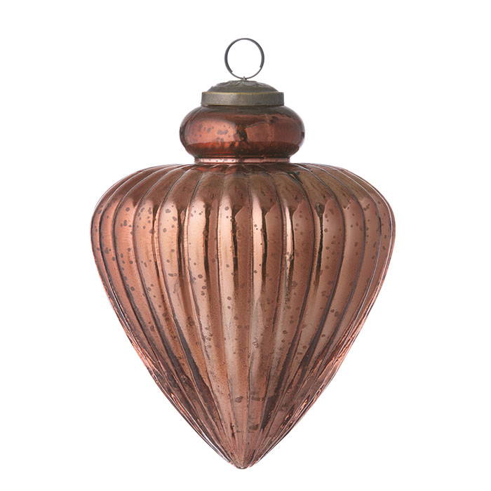 Glass Ornament Gala 17cm Cinnamon