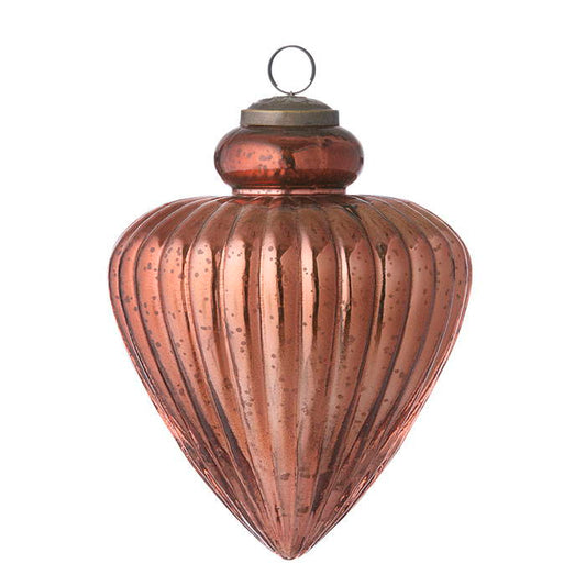 Glass Ornament Gala 17cm Cinnamon