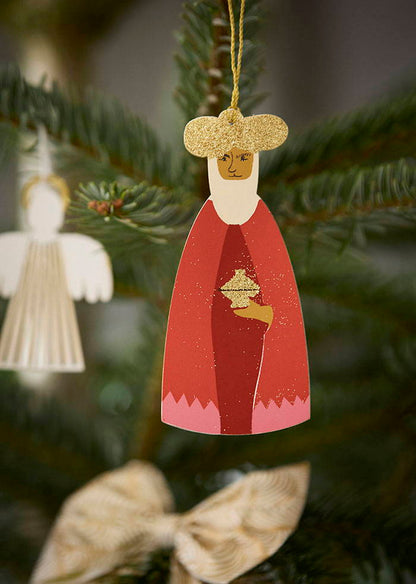Paper Ornaments Wise Men 12-14cm Mix S/3pcs