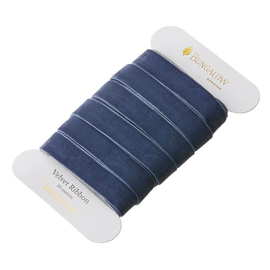 Ribbon Velvet 16mm Dusty Blue