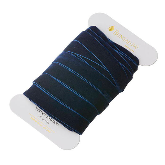 Ribbon Velvet 16mm Indigo