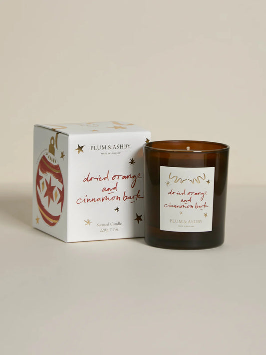Plum & Ashby Dried Orange & Cinnamon Bark Candle 220g